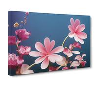 Soulful Flowers Canvas Wall Art Print 30x20 Inch