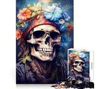 Soulful Harmony Skull 1000 Pieces Jigsaw Puzzles for Adults Strengthen Memory Casual Fun Clean Edge Classic Gift (38x26cm)