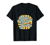 Soulful Rhythms & Vintage Funk Collection - Funk Soul Brother Retro Music Themed T-Shirt - Men's Unisex-Adults & Kids - Black - Small - Short Sleeve - Solid - All Seasons