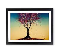 Soulful Tree H1022 Framed Print for Living Room Bedroom Home Office Décor, Wall Art Picture Ready to Hang, Black A4 Frame (34 x 25 cm)
