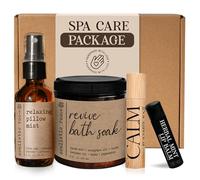 soulistic root Spa Care Pack for Women Lavender Spray For Pillow Natural Mint Lip Balm Roll-On Soothing With Essential Oils Epsom Salt Bath Eucalyptus