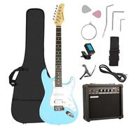 Soulmate - 39 inch Full Size Electric Guitar Starter Kit Solid Body HSS Starter Electric Guitar with Amp, Bag, Digital Tuner, Capo, Strap,