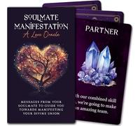 Soulmate Manifestation: A Love Oracle - Messages from Your Soulmate to Guide You Towards Your Union - Deck of 55 Romance Oracle Cards with Meanings on Them for Beginners to Advanced Readers