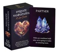 Soulmate Manifestation: A Love Oracle - Messages from Your Soulmate to Guide You Towards Your Union - Deck of 55 Romance Oracle Cards with Meanings on Them for Beginners to Advanced Readers