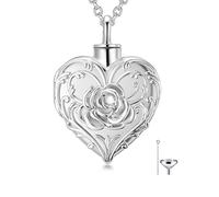 SOULMEET Cremation Jewelry for Ashes Gold Plated/9K 14K 18K Real Gold Urn Necklace for Ashes Women Men, Cherish Memories Jewelry to Keep Someone Near to You