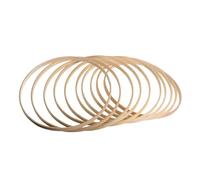 soulnioi 10pcs 6 inch Round Wooden Wreath Ring Floral Hoop Centerpiece for Table Decorations, for Wedding Table Decor/ DIY Macrame Crafts