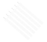 Soulnioi 12 Pack Clear Frosted 12 Station Plastic Hanging Strips with Hooks - Retail Shelf Hanging Strip for Snacks, Sweets and Small Item Display