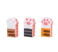 Soulnioi 3PCS Nonwoven Dish Sponge,Cartoon Dish Sponge,Cleaning Sponge,Sponge Multipack,Dish Sponges for Washing Up,for Kitchen Cleaning,(Cat's Paw A)