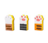 Soulnioi 3PCS Nonwoven Dish Sponge,Cartoon Dish Sponge,Cleaning Sponge,Sponge Multipack,Dish Sponges for Washing Up,for Kitchen Cleaning,(Cat's Paw B)