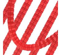 Soulnioi 6 Pieces Four Leaf Clover Paper Garland - Hanging Decorations for Party, Wedding, Birthday, Classroom or Window Backdrop Display, Red