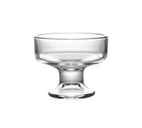 Soulnioi Big Round Mouth Sundae Glasse Ice Cream Glass Bowls Transparent Milkshake Dessert Bowls Footed Cups (250ml)
