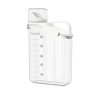 soulnioi Cereal Storage Containers, Rice Storage Container Airtight Dry Food Storage Tank Plastic Kitchen Cereal Dispenser or Flour, Pet Food, Sugar Storage - 2800ML/White