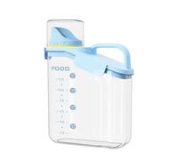 soulnioi Cereal Storage Containers, Rice Storage Container Airtight Dry Food Storage Tank Plastic Kitchen Cereal Dispenser or Flour, Pet Food, Sugar Storage - 2000ML/Blue