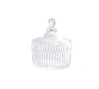 soulnioi Glass Candy Jar with Lid, Sugar Transparent Storage Jars, Cookie Container, Crystal Fragrant Stone Container, Buffet Ornament Jars for Living Room Kitchen Wedding Party DIY Candle - 220ML