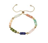 Soulnioi Healing Crystal Natural Seven Chakra Crystal Rose Quartz Crystal Handmade Woven Bracelet for Yoga Reiki Meditation Girls Gift