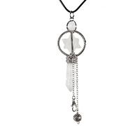 Soulnioi Healing Crystals Melkaba White Crystal Pendent for Spiritual Healing Meditation Therapy, Jewellery Gifts for Women