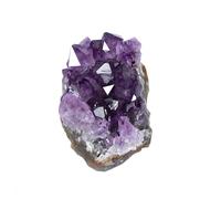 Soulnioi Natural Amethyst Crystal Cluster Irrgular Stone Purple Quartz Geode for Home Decor (1pc 30g)