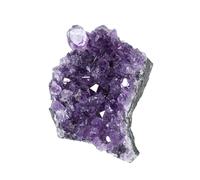 Soulnioi Natural Amethyst Crystal Cluster Irrgular Stone Purple Quartz Geode for Home Decor (1pc 40g)