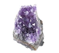 Soulnioi Natural Amethyst Crystal Cluster Irrgular Stone Purple Quartz Geode for Home Decor (1pc 50g)