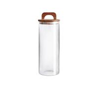 soulnioi Petal Glass Jar Sealed Tea Jar Food Grade Large Capacity Sugar Jar Striped Storage Jar Round Glass Jar 28117 (1800ML)