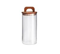 soulnioi Petal Glass Jar Sealed Tea Jar Food Grade Large Capacity Sugar Jar Striped Storage Jar Round Glass Jar 28117 (1400ML)