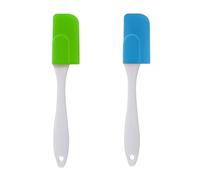 Soulnioi Silicone Spatulas Set in 2,Silicone Kitchen Utensils,Rubber Spatula Heat Resistant for Cooking,Baking and Mixing Green+Blue