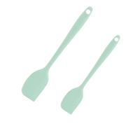 Soulnioi Silicone Spatulas Set in 2,Silicone Kitchen Utensils,Rubber Spatula Heat Resistant for Cooking,Baking and Mixing Light Blue One Big One Small, (X032090DT2)