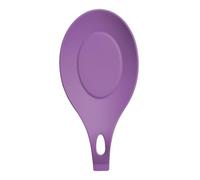 Soulnioi Silicone Spoon Rest Spoon Holder Kitchen Utensils Cooking Spoon Holder Kitchen Counter Rest for Spoons, Tongs, Spatula - Purple