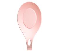 Soulnioi Silicone Spoon Rest Spoon Holder Kitchen Utensils Cooking Spoon Holder Kitchen Counter Rest for Spoons, Tongs, Spatula - Pink