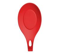 Soulnioi Silicone Spoon Rest Spoon Holder Kitchen Utensils Cooking Spoon Holder Kitchen Counter Rest for Spoons, Tongs, Spatula - Red