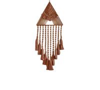 Soulnioi Triangle Dream Catcher,Weaving Tassel Dreamcatcher,Bohemian Style Dreamcatcher Tapestry,Macrame Wall Hanging,for Bedroom Dream Catcher for Girls,for Wedding//Birthday Decoration Brwon