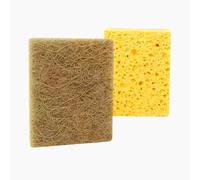 Soulnioi Wood Pulp Sponge Wipe,Thickened Dish Sponge,Cleaning Sponge,Sponge Multipack,Dish Sponges for Washing Up,Compressed Dishwashing Sponge,for Kitchen Cleaning (D)