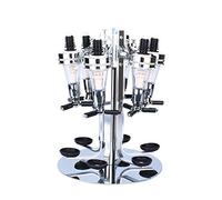 SOULONG Rotating Bar Butler, Optics for Spirits Wall Mounted 6-bottle Bracket Optical Water Dispenser Beverage Wine Pipe Optic Stand Home Housekeeper Wall Hanging Bottle Opener 24×24×54 cm