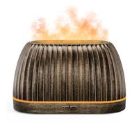 SoulOrigin Aromatherapy Diffuser-Bronze Flame Aromatherapy Essential Oil Diffuser, With 7-Color LED Lights & Auto-Shut-Off, Ultrasonic for Home, 120ml Fragrance Diffuser for Essential Oils - Gold