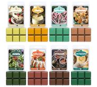 Soulorigin Christmas Wax Melts,Scented Soy Wax Cubes Set for Wax Warmer-Christmas Cake, Eggnog,Candy Canes, Gingerbread, Mistletoe, Christmas Pudding, Hot Chocolate, and Vanilla Sugar Cookies, 8x2.5oz