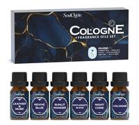 SoulOrigin Cologne Essential Oils Set, Fragrance Oil for Diffuser, Men Scent Diffuser Oil, Use for Soap Candle Making, Leather&Musk, Cologne, Sunlit Wander, Revive Blue, Night Code,Gentleman's Blend