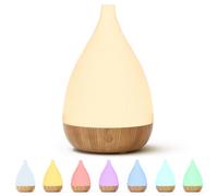 SoulOrigin Essential oil Diffuser, Automatic Water Shortage Protection Home Aromatherapy Diffuser, 8-color Light and Ultra Quiet Operation, Portable Home Aromatherapy Humidifier Light Wood Grain