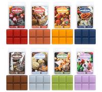 SoulOrigin Halloween Scented Wax Melts, Scented Soy Wax Cubes Set with Multiple Flavors for Caramel Apples, Pumpkin Pie, Candy Corn, Halloween Cookies, Chocolate Bars, Popcorn Balls, Caramel Corn