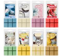 SoulOrigin Summer Scented Soy Wax Cubes Set for Wax Warmer-Sea Breeze, Coconut, Pina Colada, Pink Beach, Pineapple, Watermelon, Vanilla Ice Cream, and Fresh Cotton, 8x2.5oz