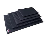 SoulPet Black Dog Bed For Cage & Crates Waterproof Hygienic Bedding Mat. Medium: 76cm x 53cm x 5cm (30in x 21in x 2in)
