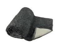 SoulPet Grey Wool Vet Bedding Non Slip Luxury Dog Mats 100% British Wool. Size: 2m x 75cm