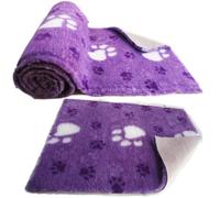 SoulPet Large Paw High Grade Vet Bedding Non-Slip back Bed Fleece for Pets 3 Colours Available SIze: 5m x 75cm