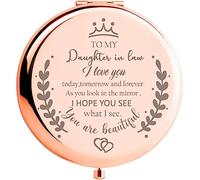 Soulpetals Daughter in Law Gifts Compact Mirror for Daughter, Mother in Law - Wedding, Birthday, Christmas
