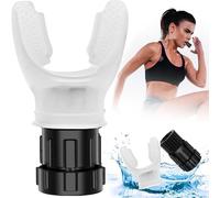 SoulQool Exerciser Trainer,Exerciser Device with Adjustable Resistance for Muscle Training to Improve Fitness & Strength,Spirometry LUN Exerciser (White)