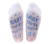 SoulQool Labor Delivery Pregnancy Hospital Inspirational Non Skid Push Socks