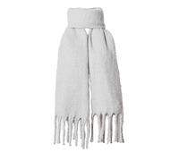 SoulQool Women Long Scarf Winter Shawl Scarves Solid Color Wraps Wool Spinning Tassel Blanket Long Stole Ladies Gifts (Grey)