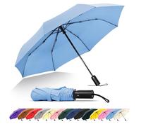 SoulRain Travel Umbrella - Windproof and Compact Umbrella for Rain - Perfect Large Auto Folding Umbrella - Ideal Car umbrella, Golf umbrella, and Travel Companion (Sora)