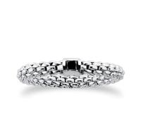 Souls 18ct White Gold 0.14ct Black Diamond Ring - Large