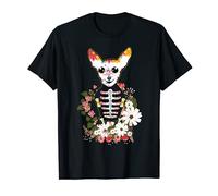 Souls Day Muertos Day Of Dead Chihuahua Dog Sugar Skull T-Shirt