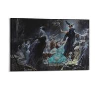 Souls on The Banks of The AcheronCover Poster Art Canvas Gift for Friends Or for Your Own Use Bedroom Living Room Decoration AestheticFrame-style 16x24inch(40x60cm)